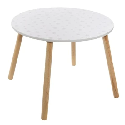 Afbeelding van Tafel 60cm wit met print