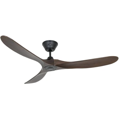 Afbeelding van CasaFan ECO GENUINO 152 MS NB Plafondventilator 16.6 W (Ø x h) 1520 mm 285 Zwart (mat)