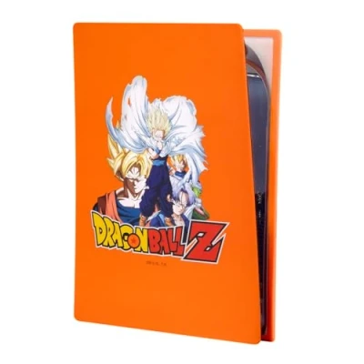 Afbeelding van FRTEC siliconen hoes voor PS5 console, Disc Edition, Dragon Ball Z design, stofdicht en krasbestendig, dubbele hoes, eenvoudige installatie (PS5 Original)