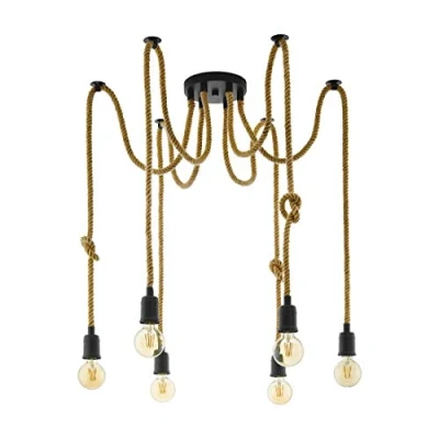 Afbeelding van EGLO Rampside Vintage Hanglamp E27 6 lichts