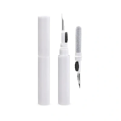 Afbeelding van NK 3 in 1 hoofdtelefoonreiniger voor Airpods reinigingsset Balpen met borstel + tang katoen Reiniging van toetsenborden, hoesjes en draadloze hoofdtelefoon wit