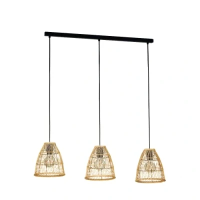 Afbeelding van EGLO Ayesgarth Hanglamp E27 91 cm Zwart/Hout