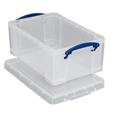 Afbeelding van Really Useful Box Opbergdozen voor 18 cd&#039;s/10 dvd&#039;s, 3 l, transparant, stuks