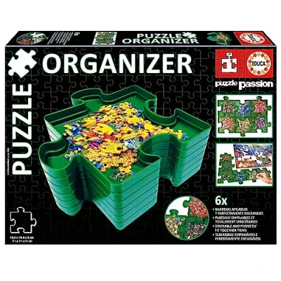 Image de Séparateur De Pieces Educa 6 Plateaux Empilables Et Totalement Emboîtables