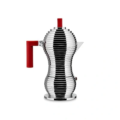 Afbeelding van Alessi Percolator Pulcina MDL02/6 R Rood 6 kops door Michele De Lucchi