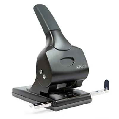 Afbeelding van Rapesco 1015 ALU 65 perforator met 2 gaten, voor vellen, zwart