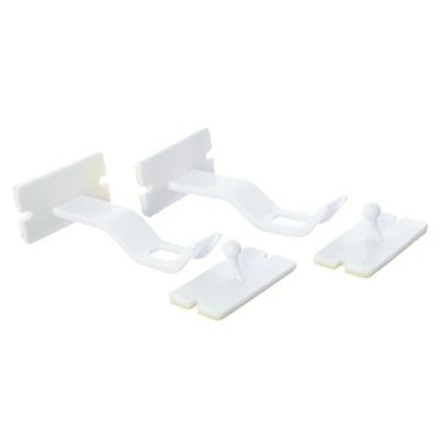 Afbeelding van Dreambaby Double Locks zelfklevende haakjes (2 stuks) Wit