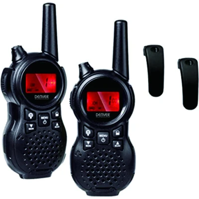 Afbeelding van Denver WTA446 Walkie Talkie voor kinderen 5km bereik 2 stuks 8 kanalen Riem clip