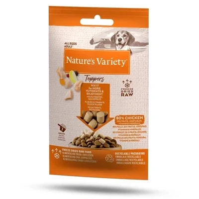Afbeelding van NATURES VARIETY FREEZE DRIED TOPPERS CHICKEN 15 GR