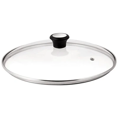 Image de Tefal Couvercle en verre compatible, Acier inoxydable Plastique, Ecru, 32 cm