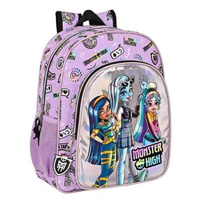 Afbeelding van Schoolrugzak Monster High Best boos Lila 32 X 38 12 cm