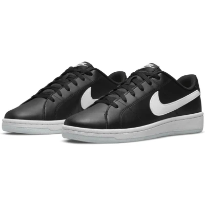 Afbeelding van NIKE Sportswear Court Royale 2 BE Sneakers laag, Heren, Maat: 46, Black white Imitatieleer/ textiel