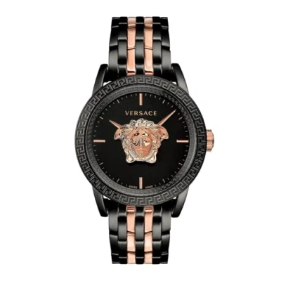 Afbeelding van Versace Watches Horloge Black/rose goldcoloured, Heren, Maat: One Size, gold coloured