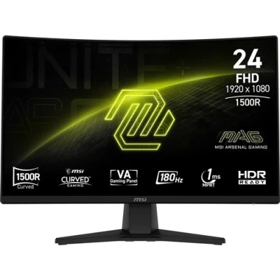 Image de MSI MAG 242C Écran LED jeux 24&quot; (23.6&quot; visualisable) 1920 x 1080 Full HD (1080p) @ 180 Hz VA 300 cd/m² 3000:1 1 ms HDMI, DisplayPort