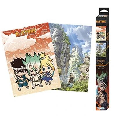 Afbeelding van DR STONE Artworks Set 2 posters &#039;52x38&#039;
