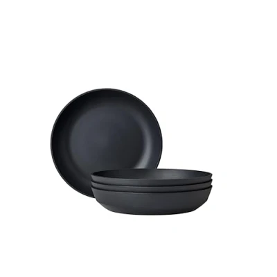 Afbeelding van Mepal diep bord Silueta 4 stuks Dinerborden Nordic black