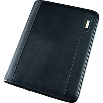 Afbeelding van Schrijfmap Alassio Trento kunstleer nylon A4 zwart