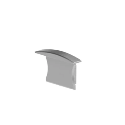 Afbeelding van ALUMINIUM AFSLUITDOP VOOR INBOUWPROFIEL LEDSTRIP SLIMLINE 15 mm ZONDER KABELOPENING ZILVER