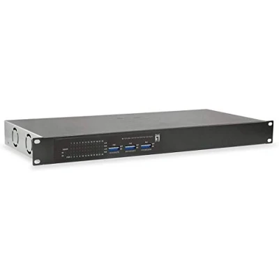 Afbeelding van LevelOne Schakelaar 24x FE FGP 2602 2xGSFP 24xPoE (26 Havens), Netwerkschakelaar, Zwart