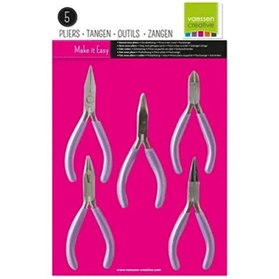 Afbeelding van Vaessen Creative Tang 5 delige tangen set sieraden