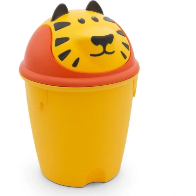 Afbeelding van Curver Prullenbak voor kinderen Tijger / Geel kleur