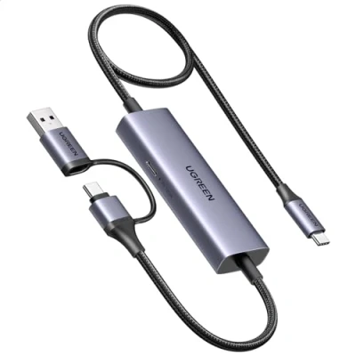 Afbeelding van UGREEN Video Capture Kaart USB C 3.0 4K 30Hz PD 100W Acquisitie 2K 1080P 60FPS Loop Streaming Opname Compatibel met Switch PS5 PS4 Xbox TV Stick DSLR iPad Pro PC Camera