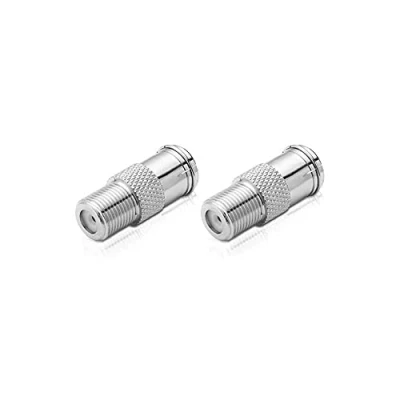 Afbeelding van conecto Antenne adapter, F stekker naar IEC aansluiting, adapter voor het aansluiten van verbindingen op satellietverbindingen, 2 stuks