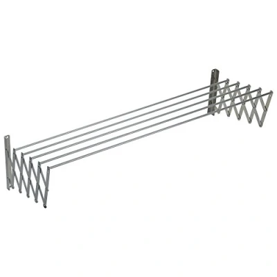 Afbeelding van Sauvic 90840 Droogrek, uittrekbaar, aluminium, 140 x 13,5 26,5 cm