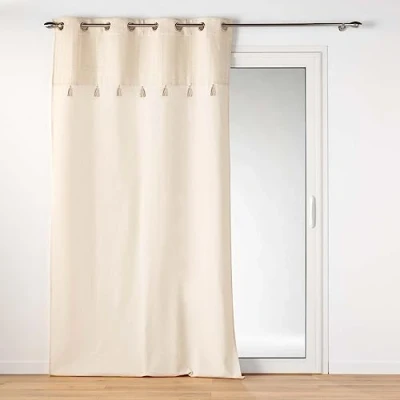Afbeelding van Gordijn boho IZIGOLD, met kwastjes, 140 x 240 cm