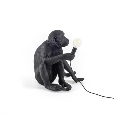 Afbeelding van Seletti Monkey Outdoor Lampresin Sitting