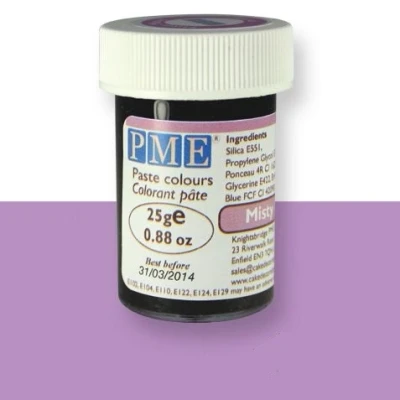 Afbeelding van Kleurstof gel PME Misty Mauve 25 gram