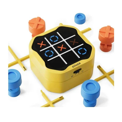 Afbeelding van GiiKER Tic Tac Toe Bolt Game 3 in 1 Draagbare puzzelgameconsole reisspellen voor educatieve en geheugengroei Fidgetspeelgoed bordspellen kinderen volwassenen Verjaardagscadeaus alle leeftijden
