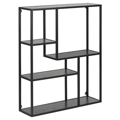 Afbeelding van Wandrek Jaxx Zwart 91x75x20 cm Hout