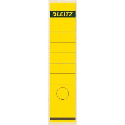 Afbeelding van Leitz rugetiketten ft 6,1 x 28,5 cm, geel