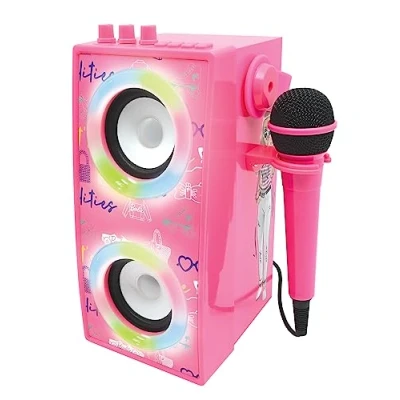 Afbeelding van Barbie Draagbare Bluetooth lichtluid Speaker met microfoon 3380743098326