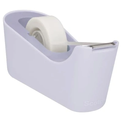 Afbeelding van Scotch Verzwaarde Plakbandafroller Inclusief 1 Rol Magic Tape, Lavendelpaars