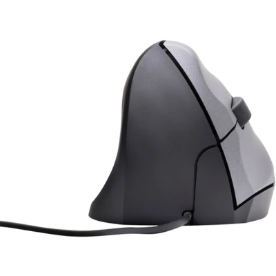 Afbeelding van Muis Ergofy SRM VS4 links draad zilver zwart