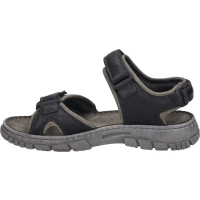 Afbeelding van Josef Seibel Brendan 03 Outdoorsandalen schwarzkombi, Heren, Maat: 46, Schwarz kombi Leer en textiel
