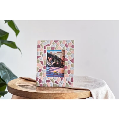 Afbeelding van DIY Pakket Mozaïek Fotolijst knutselpakket Knutselbox Volwassenen