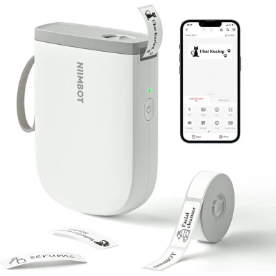 Afbeelding van Niimbot D11H Labelprinter 300dpi Bluetooth Direct Thermisch Wit Print Breedte 12 15mm