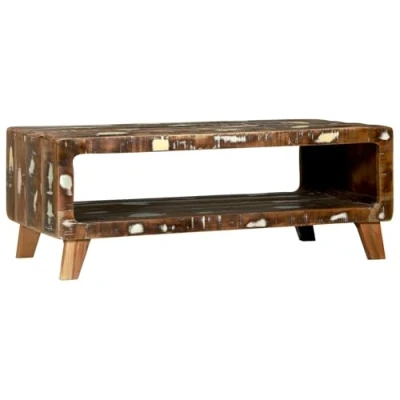 Afbeelding van vidaXL Salontafel 90x50x35 cm Massief Hout Gerecycled