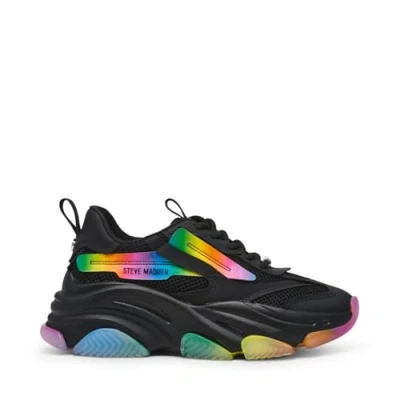 Afbeelding van Steve Madden Bezit, damessneakers, zwart.