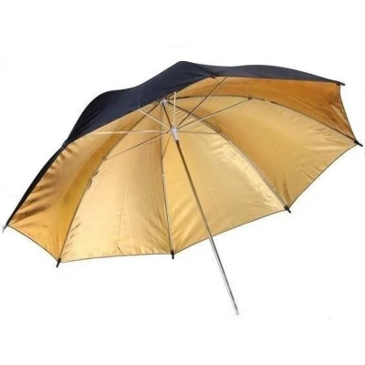 Afbeelding van Bresser Paraplu goud/zilver 110cm wisselbaar