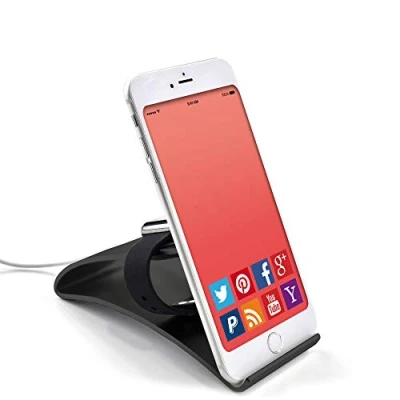 Afbeelding van Terratec iTab Duo Telefoniehouder Smartphone en Apple Watch standaard Zwart
