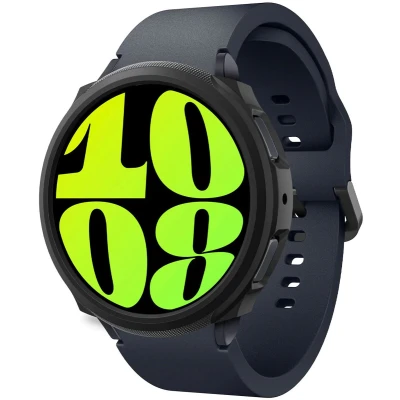 Afbeelding van Hoesje Geschikt voor Samsung Galaxy Watch6 44mm Liquid Air Case Zwart Spigen