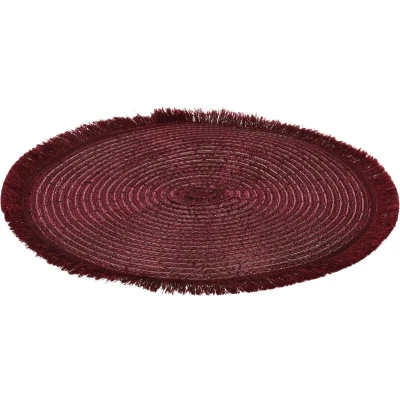 Afbeelding van Placemat Tafelmat Set van 2 Geweven Bordeaux 35cm
