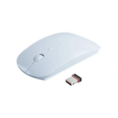 Image de APM M103 Souris optique 4 boutons sans fil 2.4 GHz récepteur USB blanc