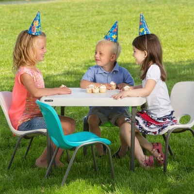 Afbeelding van Kindertafel Lifetime Wit Opvouwbaar 61 x 53,5 cm Staal Plastic