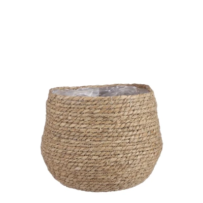 Afbeelding van Jorck Mand voor Planten H24 x Ø26 cm Zeegras Lichtbruin