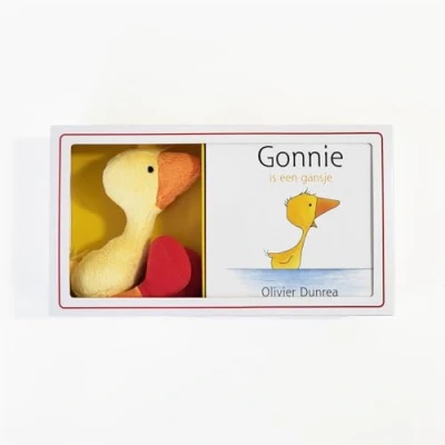 Afbeelding van Uitgeverij gottmer kartonboekje gonnie is een gansje + knuffel